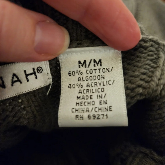 Hannah cable knit sweater dress with glossy buttons size medium women - Picture 6 of 10